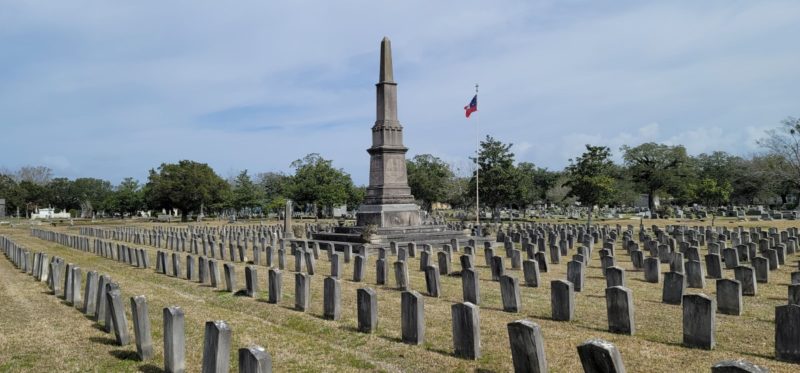 The Confederate Rest tombstones in Magnolia Cemetery in Mobile, Alabama.