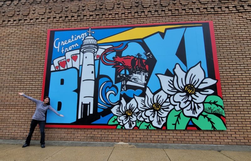 Greetings from Biloxi mural downtown.