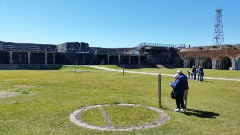 Inside view of Fort Morgan Historic Site in Alabama.