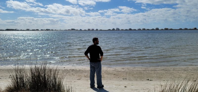 Looking out at the Little Lagoon in Gulf Shores, Alabama.