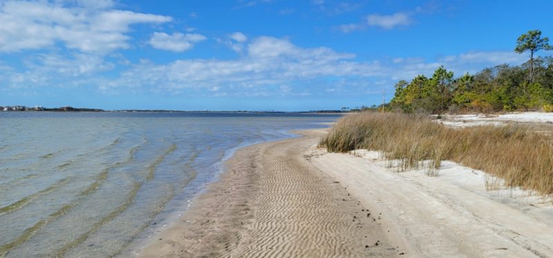 The Little Lagoon Beach in Alabama.