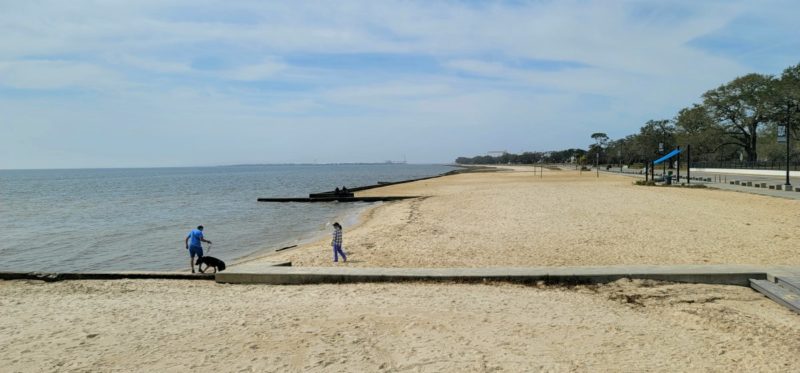 Pascagoula Beach in Mississippi