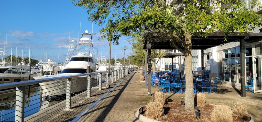 The Wharf Marina in Orange Beach, Alabama.