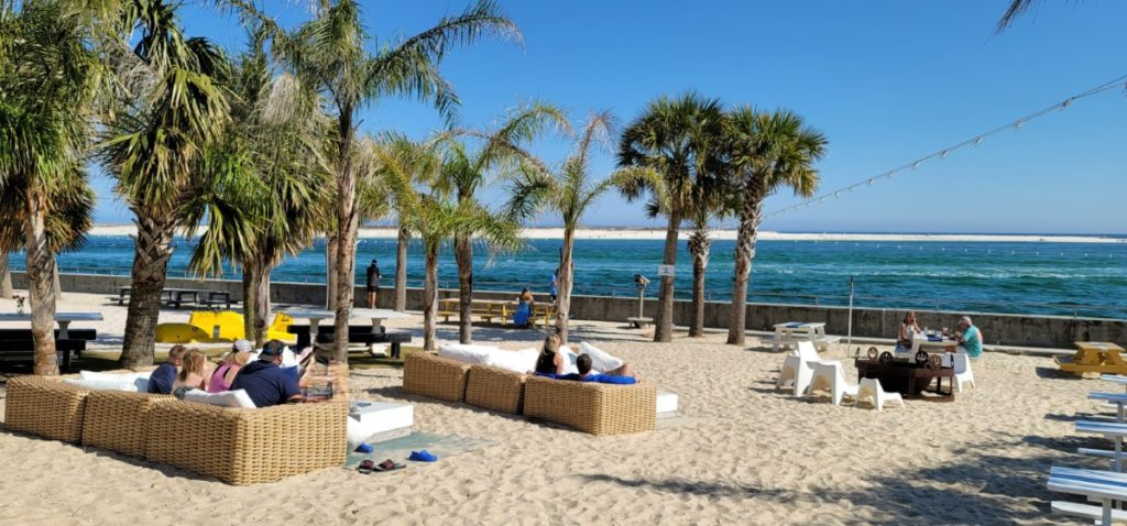 Orange Beach Restaurants include The Gulf with awesome views of the water.