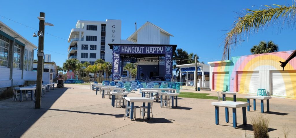 Outdoor stage at The Hangout Gulf Shores