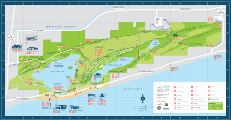 The Lodge at Gulf State Park map in Gulf Shores, Alabama.