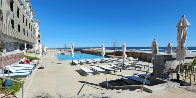 The pool at The Lodge, a Hilton Hotel in Gulf Shores.