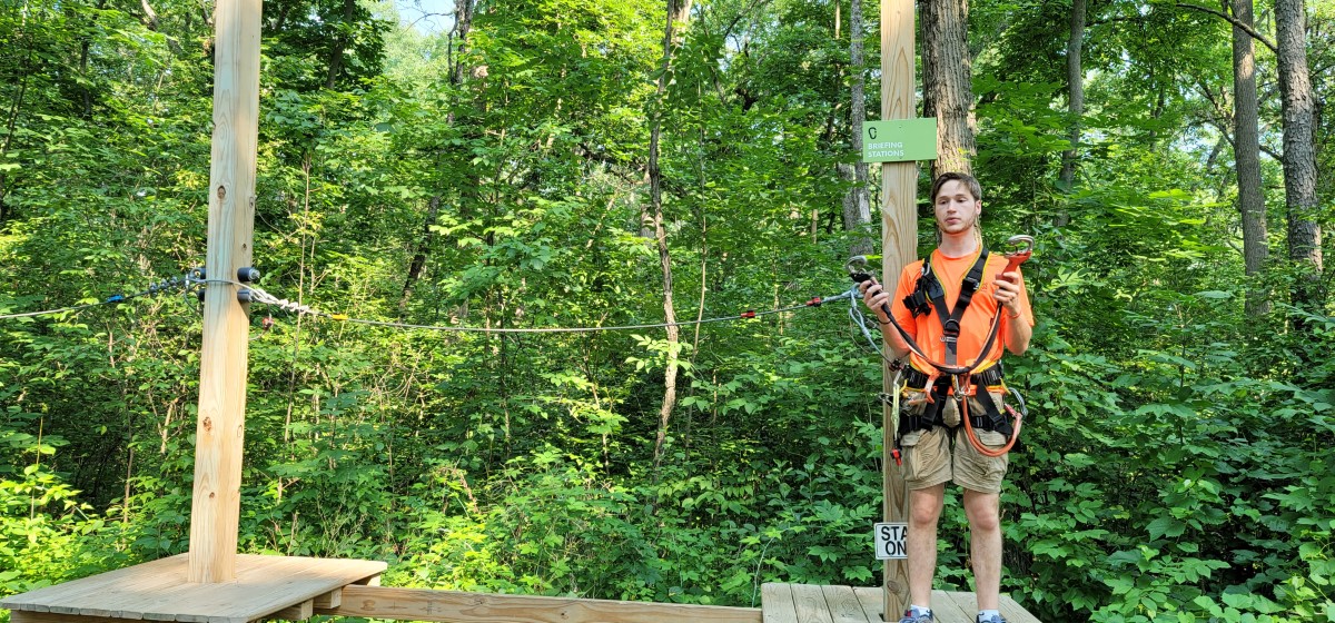 Staff at Boundless Adventures giving a safety briefing.