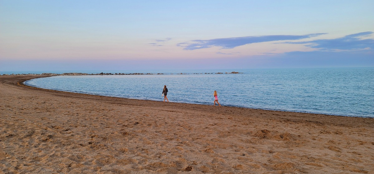 Eichelman Park and Beach on Lake Michigan.