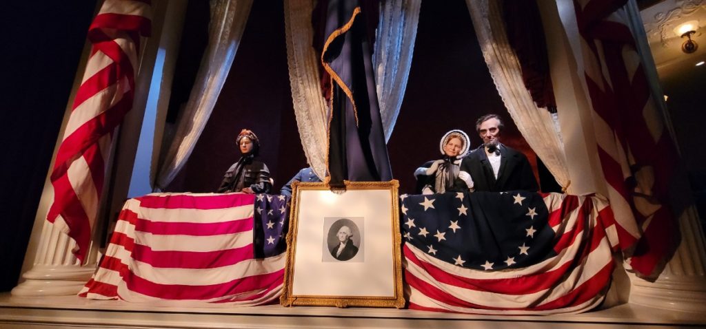 The Ford's Theatre exhibit is just one of the many captivating life size dioramas at the Lincoln Museum.