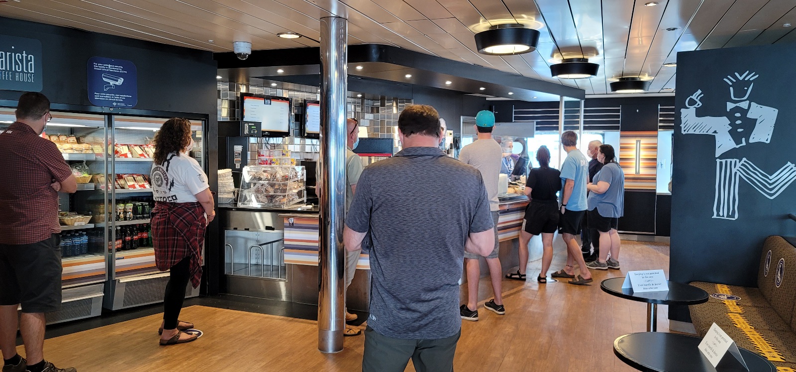 The cafe on the car ferry to Newfoundland.