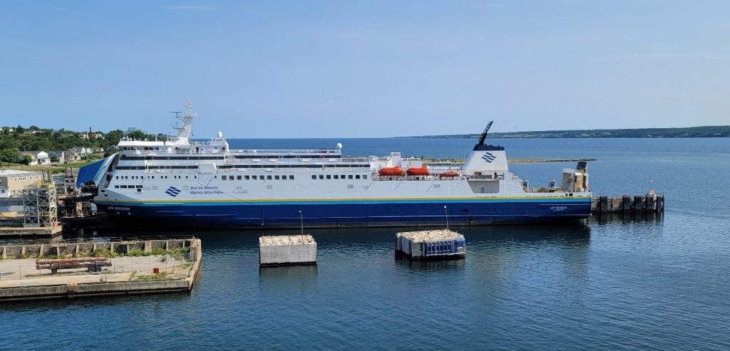 The Marine Atlantic car ferry to Newfoundland, Canada.