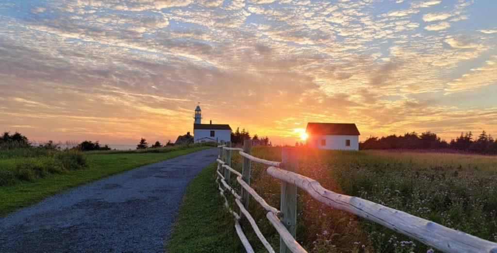 Sunset at Lobster Cove Head Lighthouse in Gros Morne National Park.