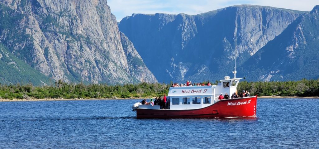 West Brook II boat tour of the fjord in Newfoundland's Gros Morne National Park.