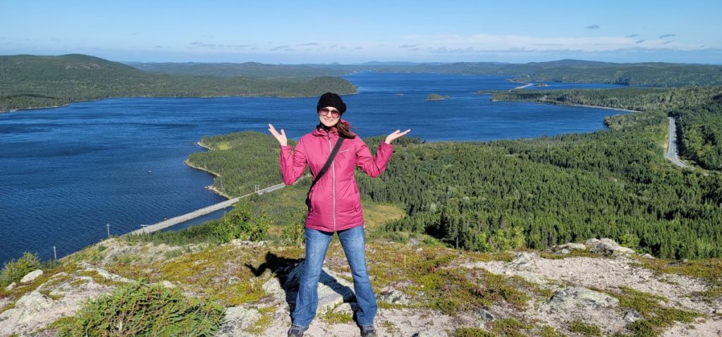 The Mill Cove Trail lookout in Terra Nova National Park.