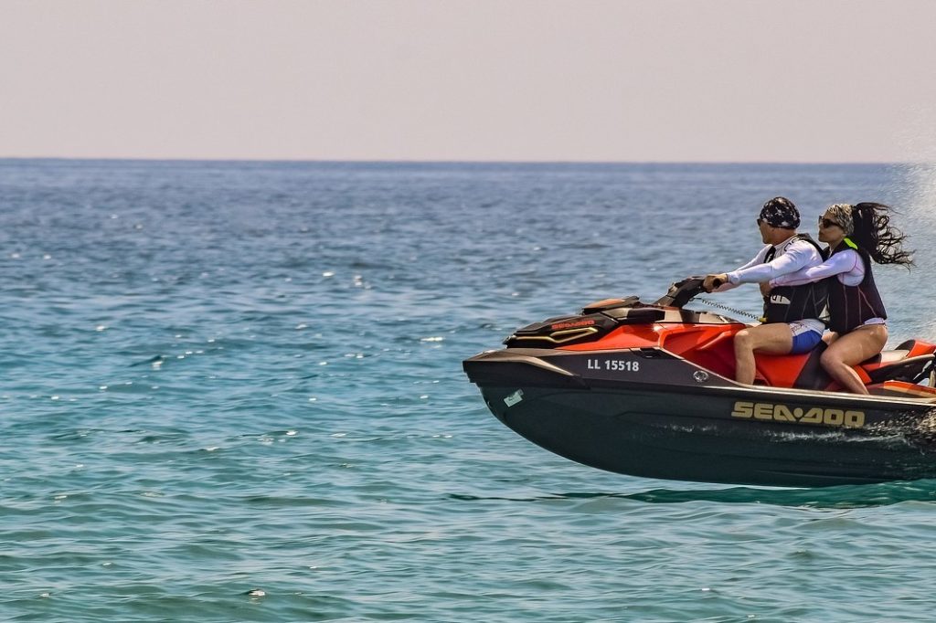One of the unique things to do in Key West is to take a jet ski tour around the island.