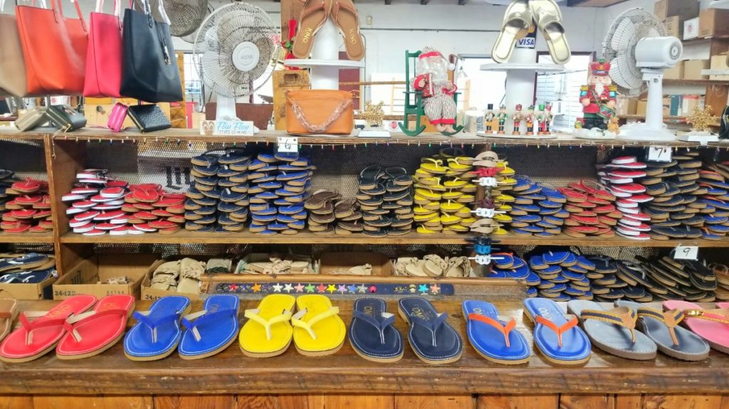 Sandals at Kinos Sandal Factory.