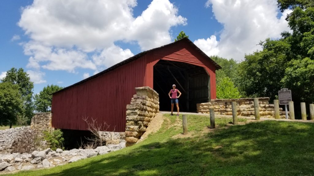 Mary's River Covered Bridge in Chester, Ilinois.