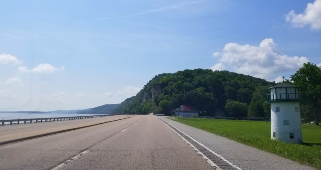 Highway 100 from Alton to Grafton is one of the most scenic drives in Illinois.