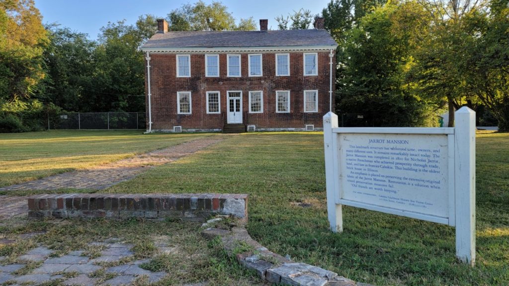 The Jarrot Mansion, the oldest brick home in Illinois.