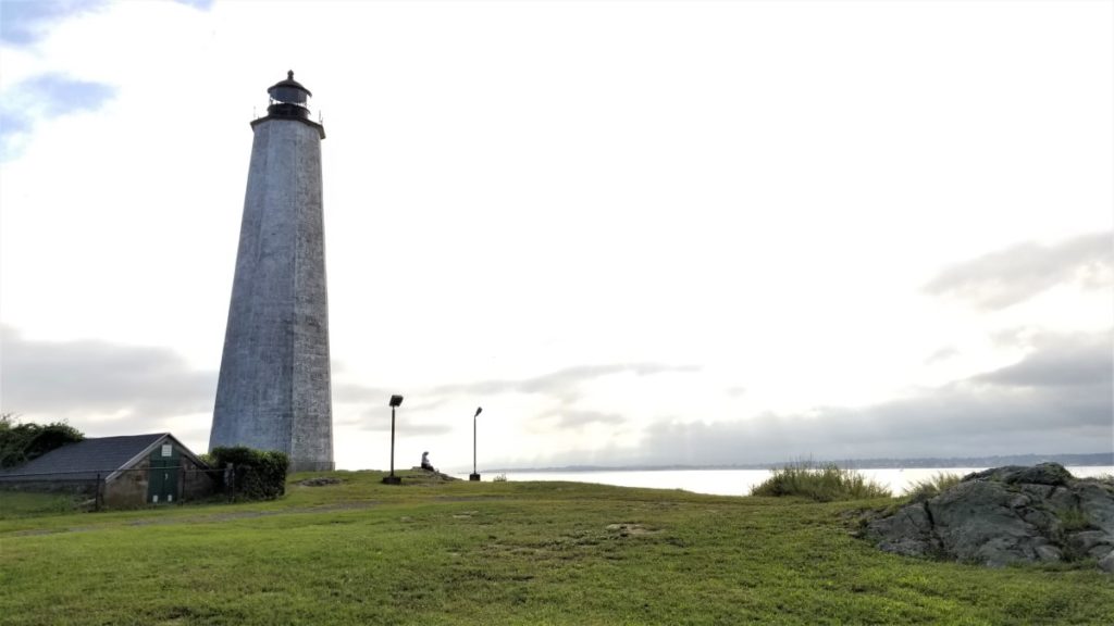 The Five Mile Point Lighthouse, one of the many lighthouses of Connecticut.