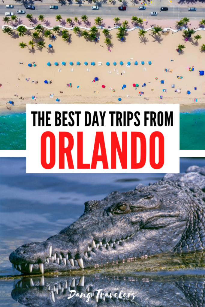 Beach day trips from Orlando include Cocoa Beach, Daytona Beach and Clearwater Beach.