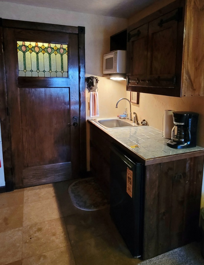 Kitchenette in the Tuscany Romance Suite