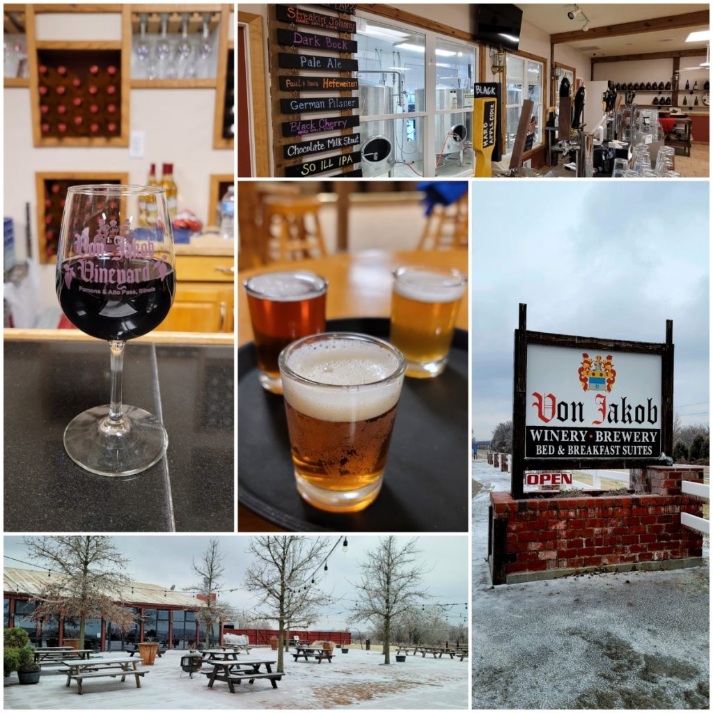 Von Jakob Winery and Brewery is one of eleven wineries on the Southern Illinois Wine Trail.