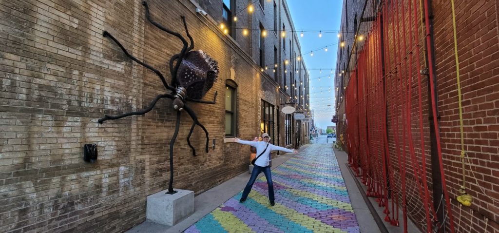 One of the fun things to do in Wichita is to check out Gallery Alley downtown.
