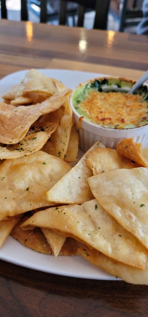 The spinach artichoke dip at The Kitchen is a must-eat!