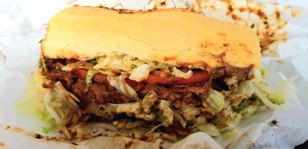 One of the popular sandwiches in New Orleans, the Po'Boy.