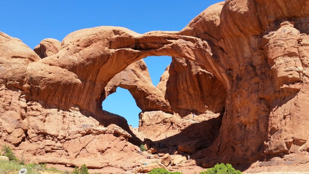 The Double Arch is one of the best hikes in Arches National Park.