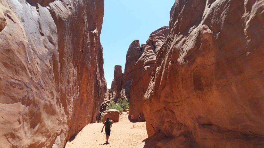 The Sand Dune Arch Trail is one of the lesser known hikes in Arches National Park.