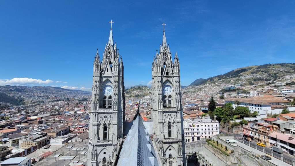 One of the unique things to do in Quito is to tour the Basilica of the National Vow and Towers.