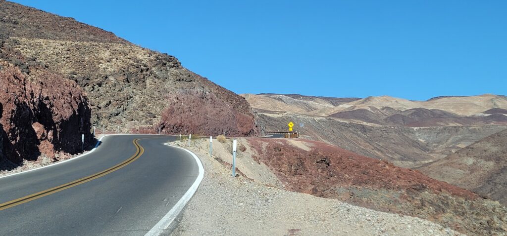 A road in Death Valley National Park.