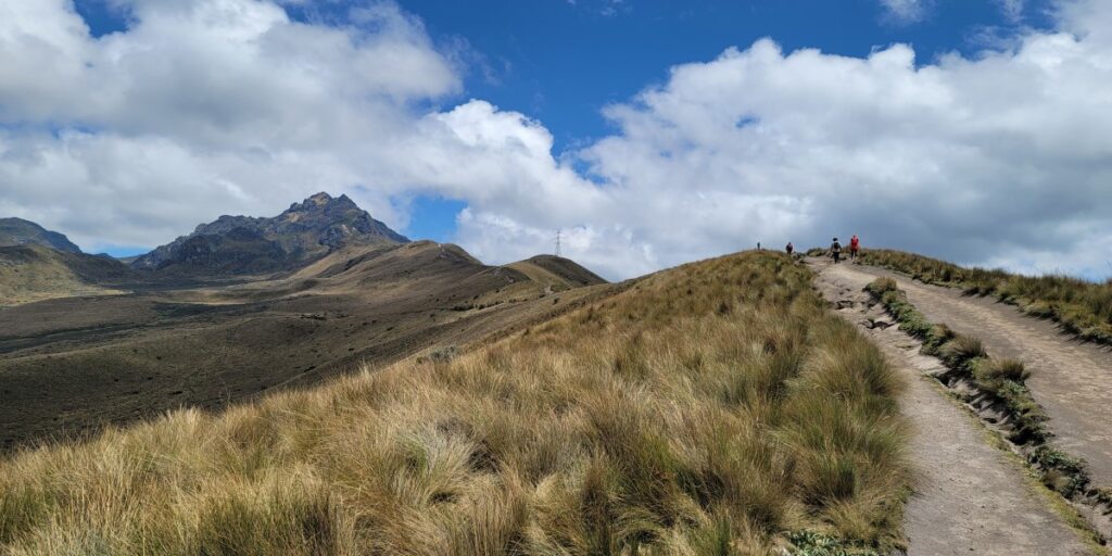 A dramatic volcano in Quito, Ecuador.