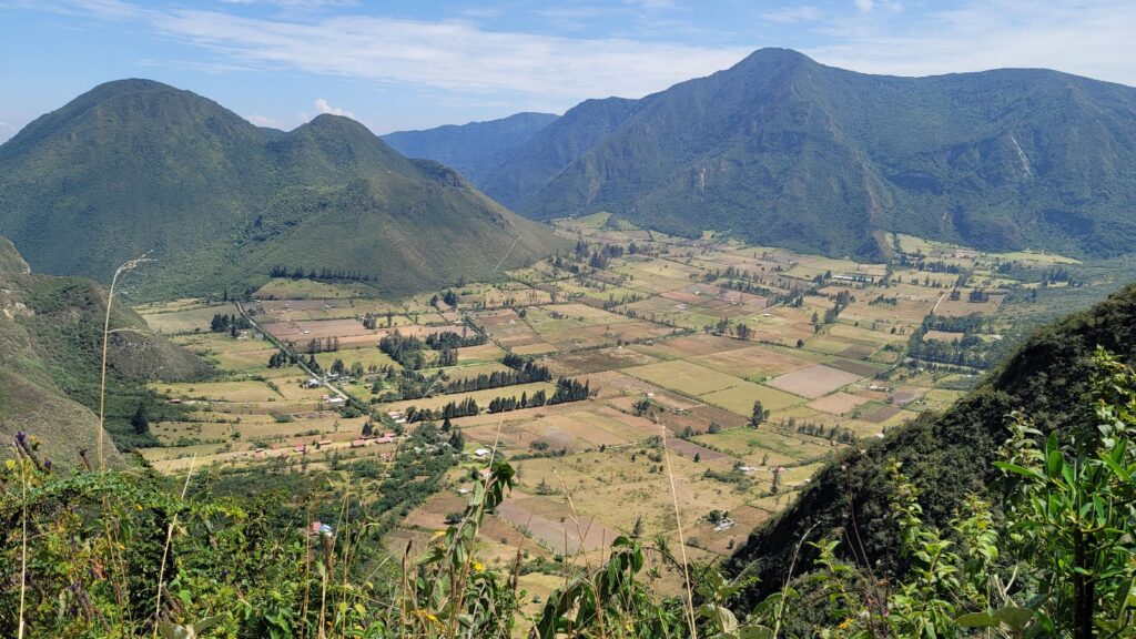 Overlooking the Pululahua Geobotanical Reserve, a village inside a volcanic crater, one of the unique things to do in Quito.