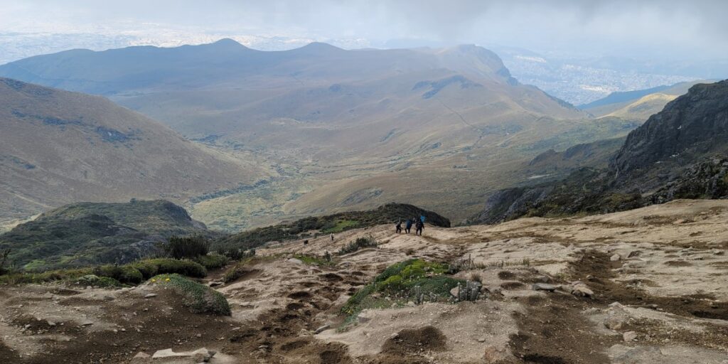 Quito volcano hike.