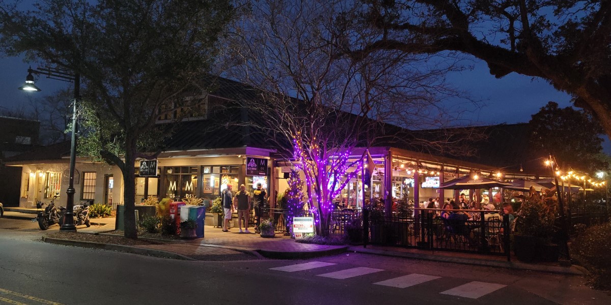 Ocean Springs MS at night.