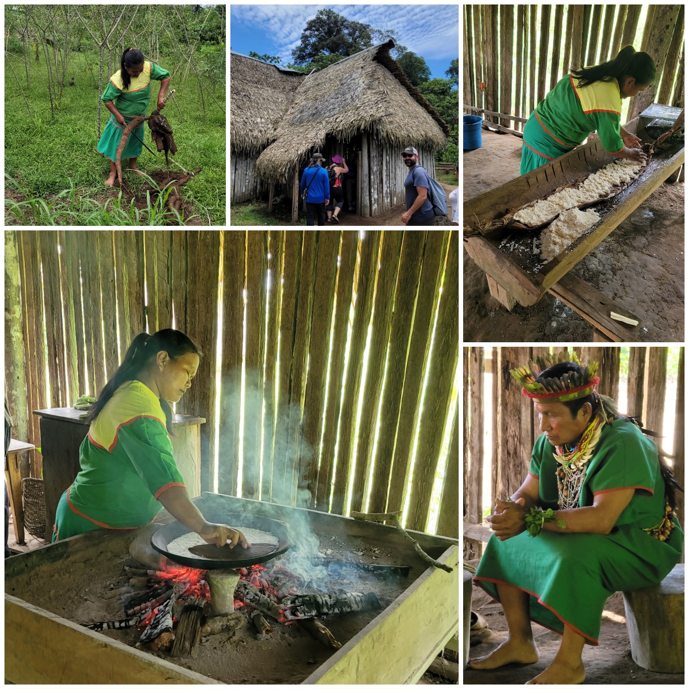 Making yuca bread and visiting a shaman at the Siona indigenous community in the Ecuador Amazon.