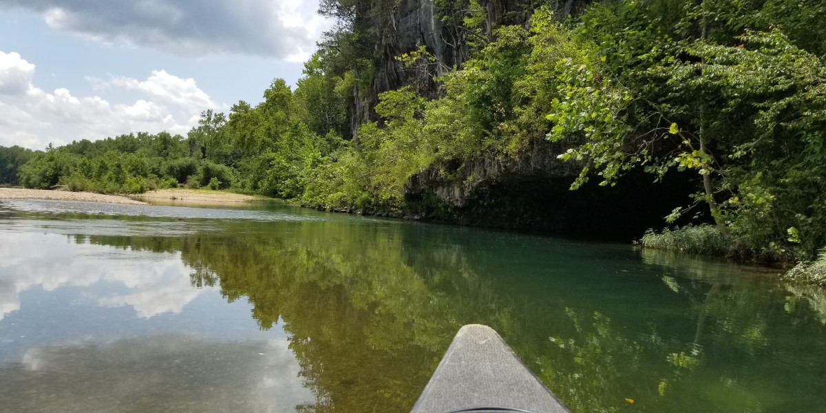 Floating the Current River.